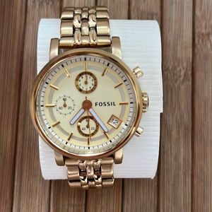 Fossil Watch Gold
